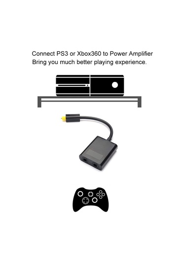 Jeehugo Siyah Toslink Optik Ses Bölücü - 1 Erkek 2 Dişi Bağlantı, Cd/dvd/ps3/xbox Uyumlu, Düşük Kayıp Fiber Optik Adaptörü
