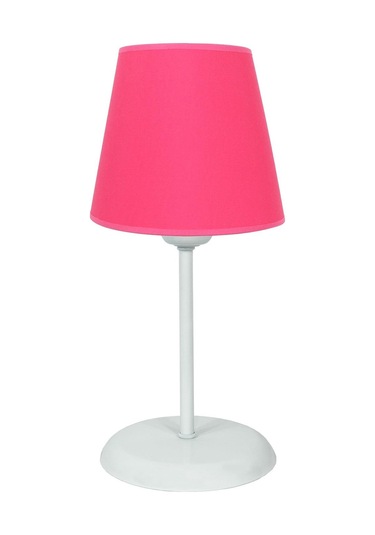 Şenay Aydınlatma Metal Ayak Modern Konik Kumaş Abajur-Koyu Pembe Diğer