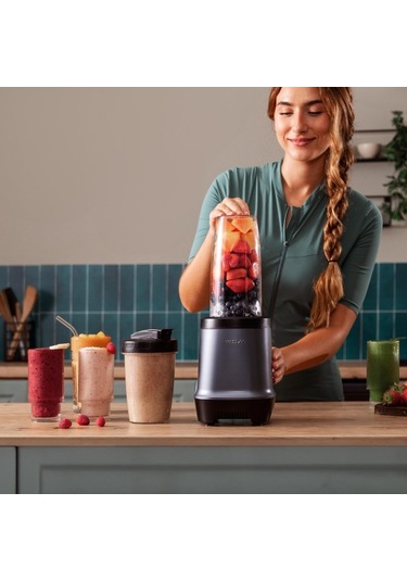 Cecotec Nutriblender 1000 W Fusion Taşınabilir Smoothie Blender Gri - Siyah