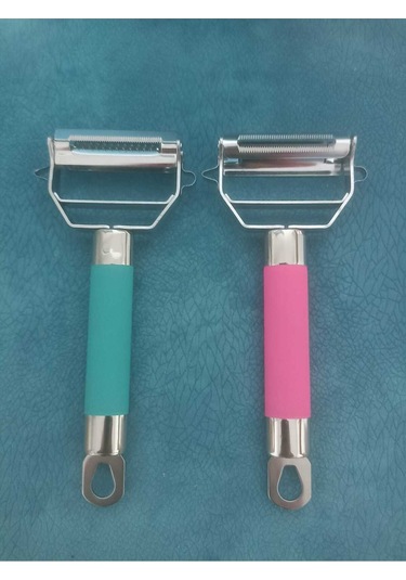 Pembe Soyacak Doğrayıcı Jülyen Bıçağı Pembe