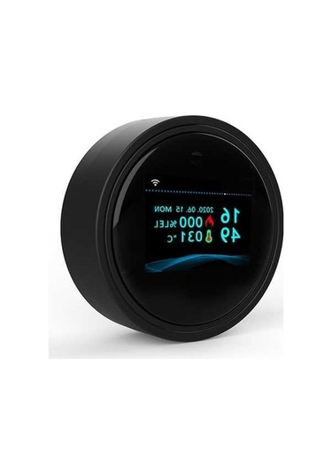 Novahub Akıllı Gaz Alarmı - Wifi Tuya Uyumlu, Lcd Ekranlı, Mutfak/banyo/depo İçin Doğalgaz Ve Lpg Dedektörü Siyah, Küçük Boyutlu Siyah