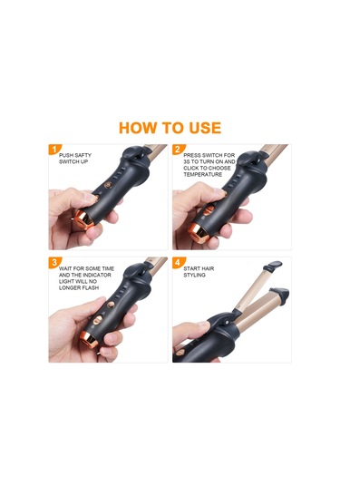 Moveevo Kablosuz Bukle Makinesi Şarj Edilebilir Modeller Pano Ev Zararsız Saç Düz Bukle Çift Kullanımlı Taşınabilir