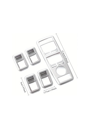 Cloudstore Mercedes Benz A B C E Cla Glk Gl Ml W176 W246 W204 W212 W218 X204 İçin Gümüş Chrome Abs Pencere Kilidi Paneli Kapağı