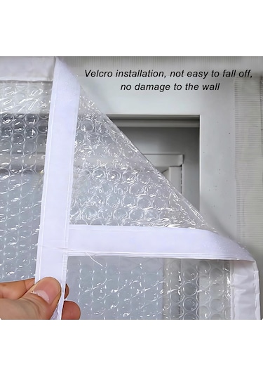 Kış İçin Pencere Yalıtımı: 4 Mm Ekstra Kalın Pencere Filmi, Rüzgar Geçirmez Ve Sıcak, Kendi Kendine Yapışkan 4060in