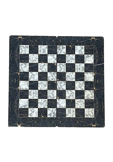 Marble Kırmızı Büyük Boy Tavla Takımı