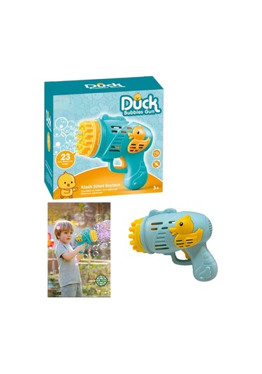 Köpük Atan Tabanca Oyuncağı Çok Delikli Pilli