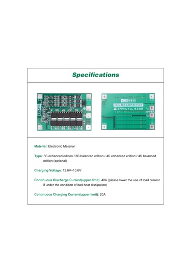 Lemestar 3s 40a Lityum Pil Koruma Devresi - 18650/26650 İçin Yüksek Akımlı Şarj Ve Deşarj Desteği