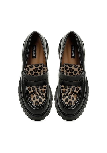 Nine West Raquel5 5pr Leopar Kadın Loafer 000000000102034096 Kahverengi