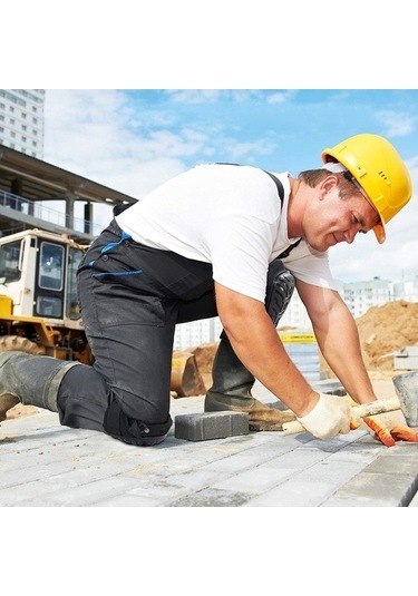 Çift Kayışlı, Jel Yapılı, Köpük Dolgulu Dizlik. Ağır Hizmet Tipi. Çift Profesyonel İş Dizliği. Çok Renkli Çok Renkli