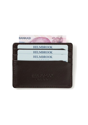 Drew Erkek Deri İnce Tasarım Kartlık Kahverengi