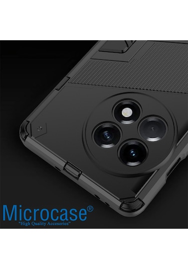 OnePlus 11 Global Matrix Serisi Armor Standlı Kılıf -Siyah AL3416