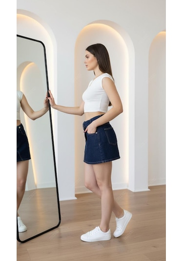 Divinus Crop Top T-shırt Ekru