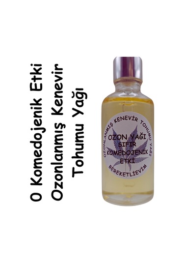 Bereketlievim Ozonlanmış Kenevir Tohumu Yağı 50 ML