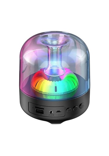 Renkli Dinamik Atmosfer Işığı Desteği Plug-ın U Disk / Tf Kart İle Kablosuz Serin Hifi Ses Bluetooth Hoparlör