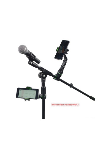 Ranyeek Müzisyenler İçin Çok Fonksiyonlu Telefon Tutucu - Ayarlandırabilir Ve Döner - 10 Adet Gitar Pleti + 1 Adet Temizleme Bezi Rastgele Renkler - Rps-gn Siyah+yeşil