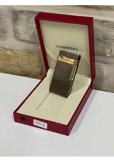 Vindiesel Marka Füme Sarı Renk Gazlı Kişiye Özel Çakmak