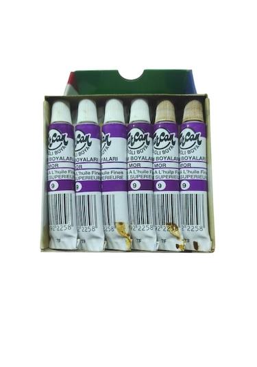 Turcan 12ml Yağlı Boya Mor 12'li