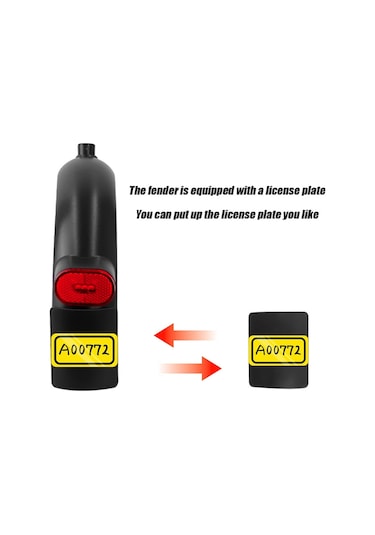 X0130 Elektrikli Scooter Arka Çamurluklar Braketi Kuyruk Işık Vidalı Kapak Aracı Seti Xiaomi Mijia M365 Pro 2 Siyah Takım Elbise