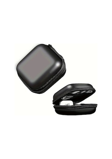 İpad Uyumlu Kulaklık Şarj Kablo Saklama Kutusu Fermuarlı Fileli Su Geçirmez Hard Case Diğer