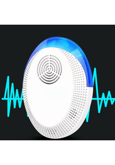 Padalink Abs Malzeme Evcil Hayvan Kovucu, 25-85khz Frekanslı 80-120m² Etki Alanı, Avrupa Tipi Plug Beyaz