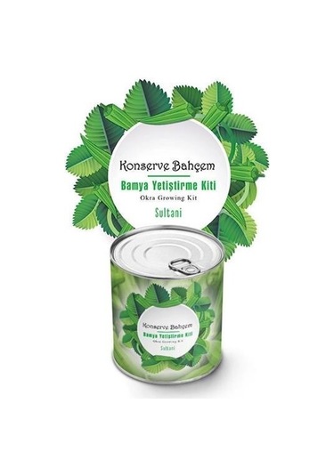 Buffer Konserve Bahçem Evde Konservede Sultani Bamya Yetiştirme Kiti Mavi