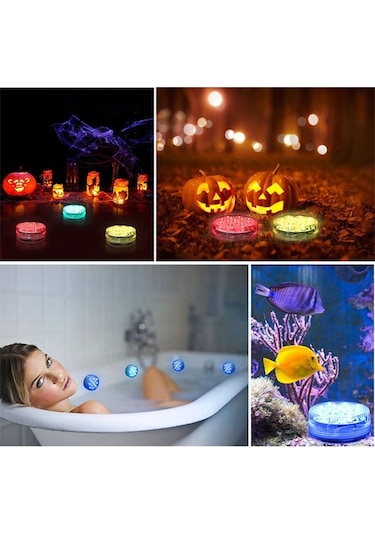 Tongxida 13 Led Uzaktan Kumandalı Su Altı Aydınlatma Lambası - Ip68 Su Geçirmez, 16 Renk Seçeneği Diğer