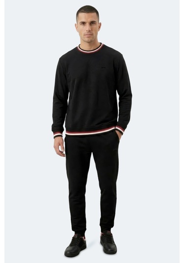 Slazenger Keystone I Erkek Siyah Sweatshırt