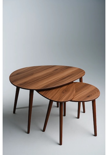 Paris 3'lü Zigon Sehpa &100 Mdf Ahşap/urartu