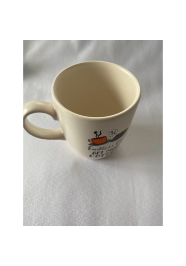 Endless Cup Get More Coffee Beyaz Kupa Bardak Çok Renkli