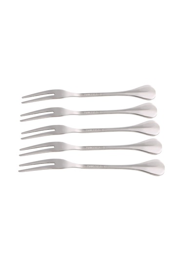 Lemestar 5 Adet Kalın Çelik Barbekü Çatalı - Isıya Dayanıklı, Temizliği Kolay, Ev Ve Dış Mekan Kullanıma Uygun Diğer