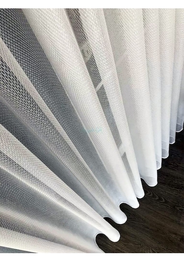 Evdepo Home Kullanıma Hazır Örme Tül Perde (542092376)