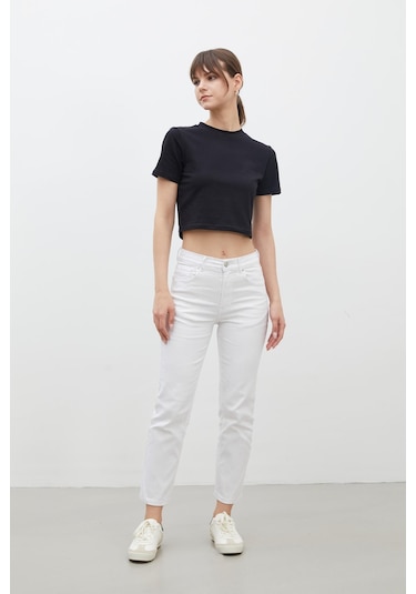 Manuka Bootcut Fıt Denim Pantolon Beyaz