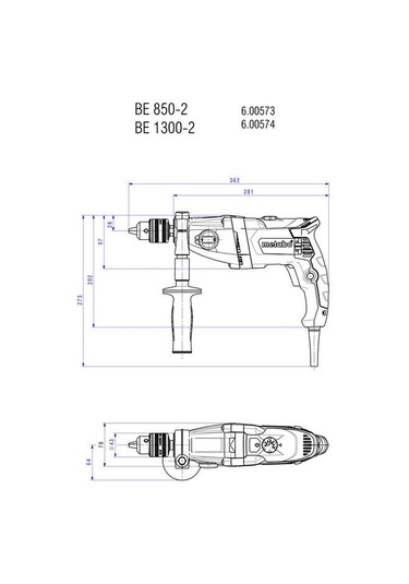 Metabo BE 850-2 Darbesiz Matkap 850 W