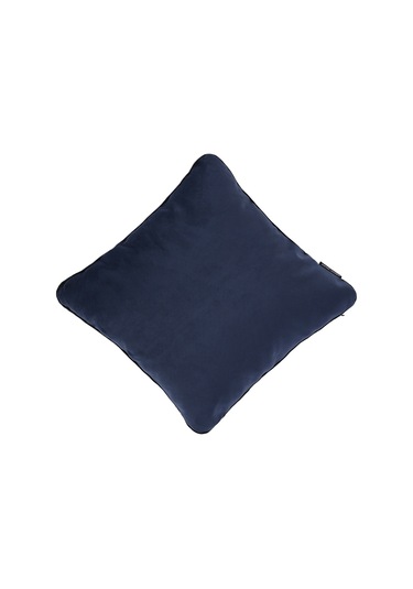 Biyeli Kırlent Yastık Kılıfı Lacivert Rengi 45x45