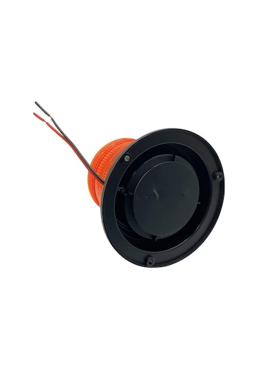 Wolfram 12v-24v Çakar Tepe Lamba 12 Ledli Mıknatıslı Kablolu Sarı 130 95 Mm E9