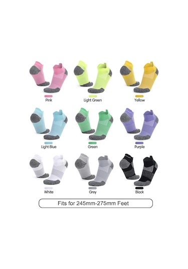 Dofolink Yeşil Spor Ayakkabı Çorabı - Ayak Arkası Desteği, Konforlu Ve Nefes Alıcı - Koşu, Yürüyüş İçin Unisex Tek Çift Yeşil