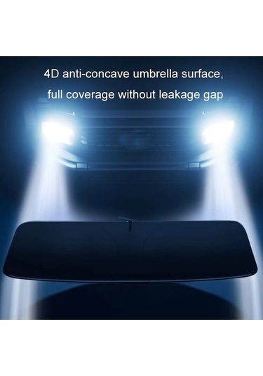 Dancemonkey 145x80cm Araba Ön Cam Güneş Koruma, Çift Daire Panjur, Lazer Güneşlik/