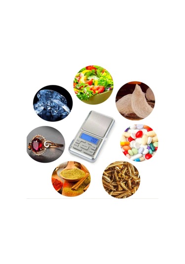 Dijital Hassas Elektronik Cep Terazi Tartı 500 Gr 0.01 Gr Hassasiyet Çok Renkli