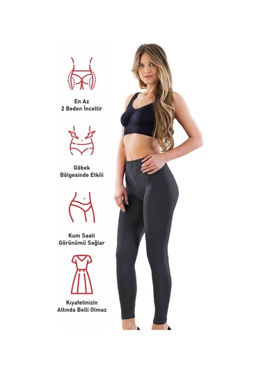 Antrasit Mı Emay 7000 Full Ligralı Uzun Tayt Antrasit