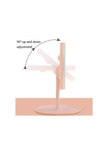 Ctbx Üç Renk Led Işıklı Makyaj Aynası Pembe