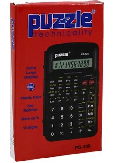 Puzzle PS-108 Fonksiyonlu Hesap Makinesi