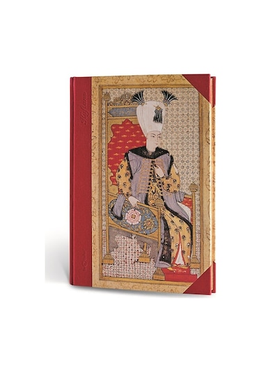 Osmanlı Kaftan Journal Çizgili Padişah Kırmızı