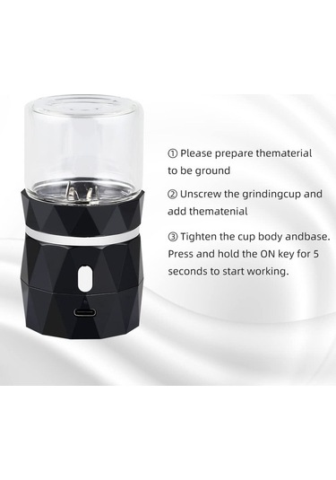 Wondernest Yüksek W Usb Taşınabilir Mini Elektrikli Öğütücü 200 St Lichen Ahşap