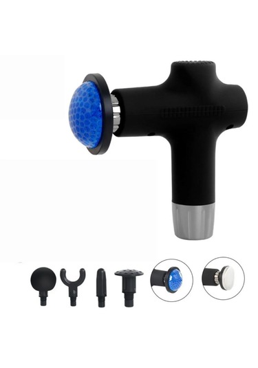 Realx Şarjlı Dijital Sıcak - Soğuk Kompress Özellikli Masaj Tabancası 3 Gri