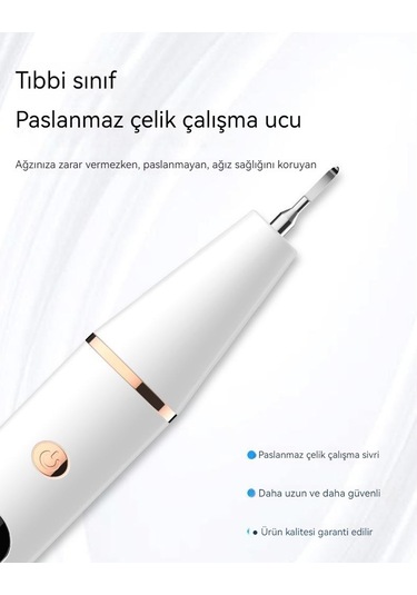 Eastmeeetwest--elektrikli Taşınabilir Diş Temizleme Cihazı Diş Taşı Temizleyici Paslanmaz Çelik Diş Temizleme Cihazı Güzellik Diş Cihazı