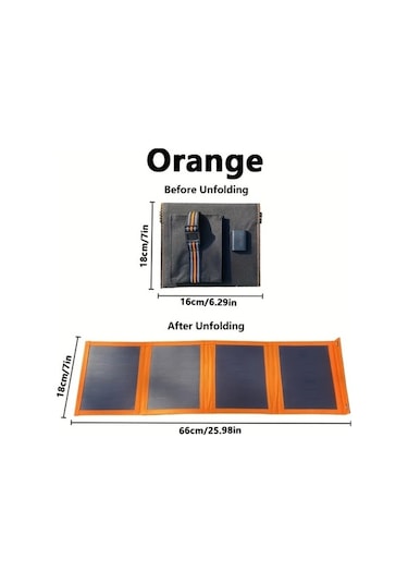 Trendooze 30w Gaojunshop01 Portatif Katlanır Solar Panel Usb Şarj Aleti Kamp Seyahat Acil Durum Koyu Renk