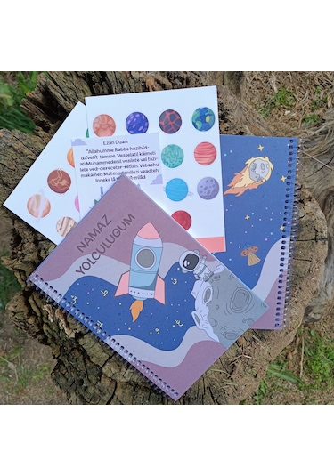 Çocuklar Için Namaz Yolculuğum Defteri Sticker Ve Dua Kartı Hed