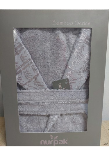 Nurpak Bambu Tek Bornoz Gri Gri