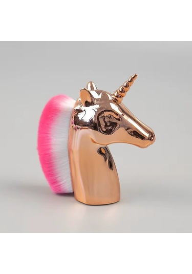 Bronz Unicorn Manikür Toz Fırçası Allık Ve Makyaj Fırçası