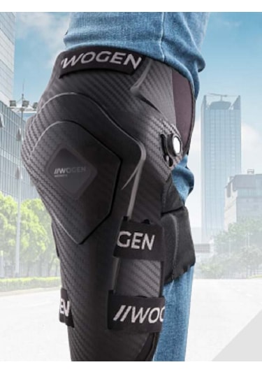 Wogen Mafsallı Motorcu Dizliği Siyah
